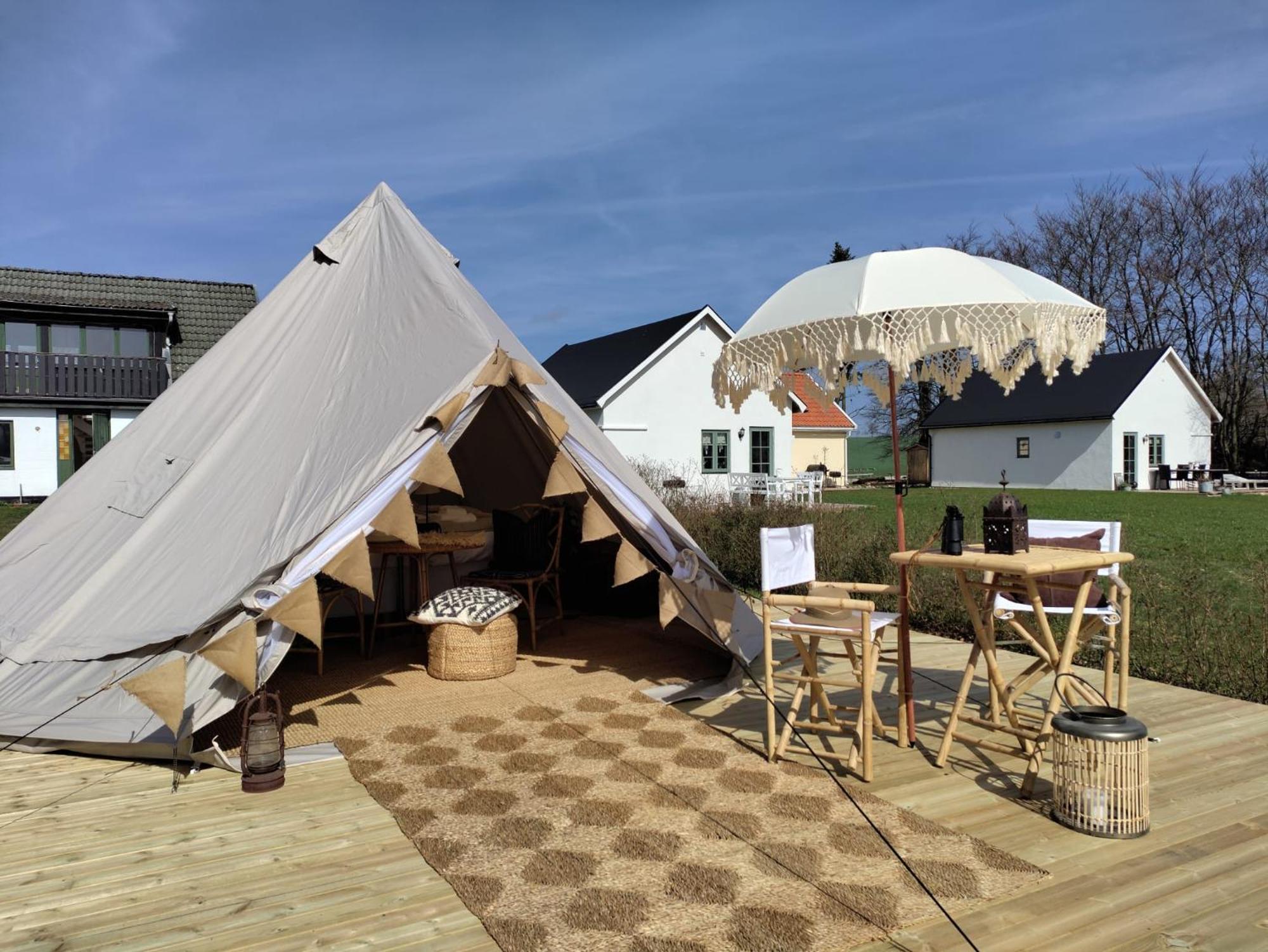 Luxury Tent With Restroom And Shower, Close To The Beach Ystad Exterior photo