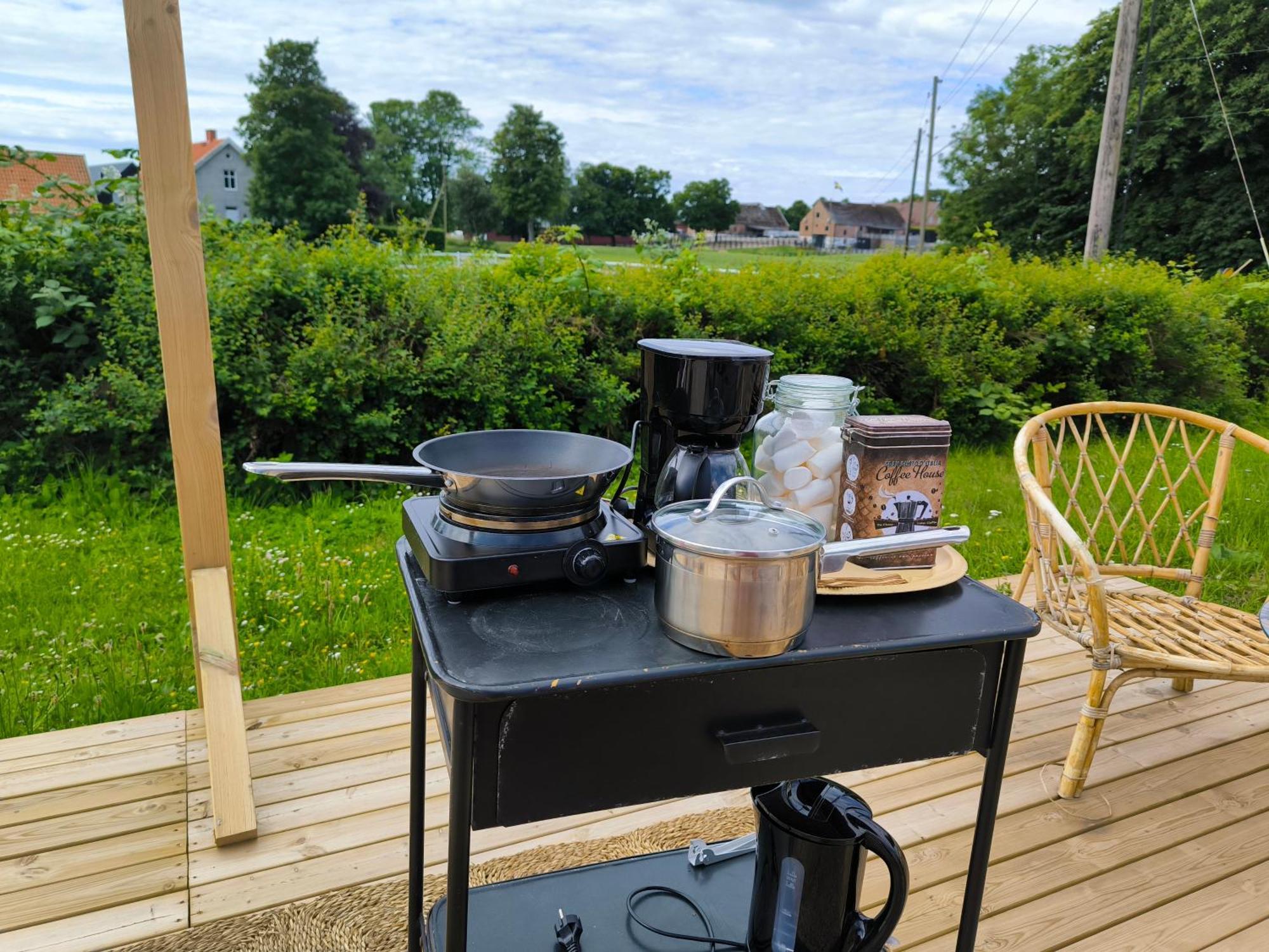 Luxury Tent With Restroom And Shower, Close To The Beach Ystad Exterior photo